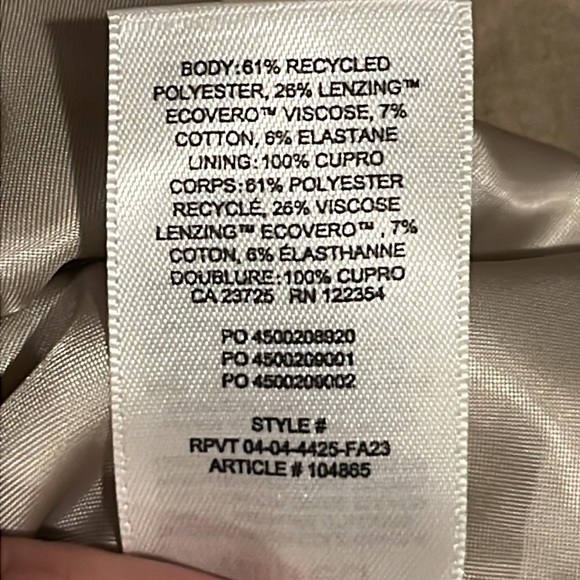 Wilfred Little Cropped Heather Oat Beige Jacket - Picture 9 of 9